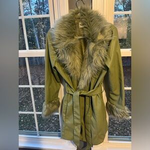 Show Me Your Mumu Sage Faux Leather Jacket